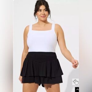 Torrid 3.5 inch Pull-On Washable Gauze Smocked Ruffle Short Size 3